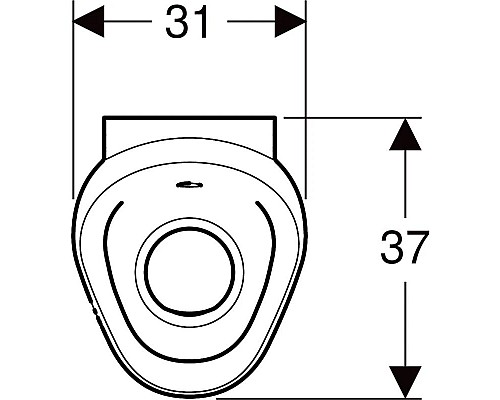Купить Писсуар для встроенной системы смыва Geberit Preda 116.070.00.1 в магазине сантехники Santeh-Crystal.ru