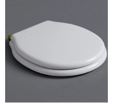 Сиденье для унитаза с микролифтом белый/золото Simas Londra LO007bi/oro