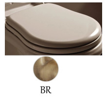 Сиденье для унитаза белый/бронза Kerasan Retro 109301