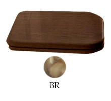 Сиденье для унитаза с микролифтом орех/бронза Kerasan Waldorf 418640noce/br