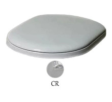 Сиденье для унитаза с микролифтом белый/хром Azzurra Charme CHA1800/Fbi/cr