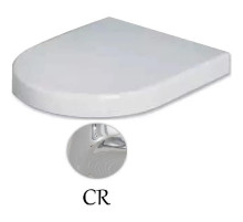 Сиденье для унитаза с микролифтом белый/хром Azzurra Nuvola Mini NUV1845/Fbi/cr