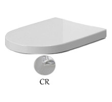 Сиденье для унитаза с микролифтом белый/хром Azzurra Nuvola NUV1800/F bi/cr