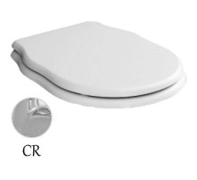 Сиденье для унитаза с микролифтом белый/хром Artceram Hermitage HEA005 01 71