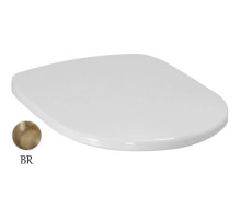 Сиденье для унитаза с микролифтом белый/бронза Artceram Azuley AZA0010172bi/br