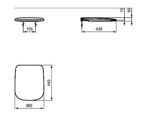 Купить Сиденье для унитаза Ideal Standard Esedra T318201 в магазине сантехники Santeh-Crystal.ru