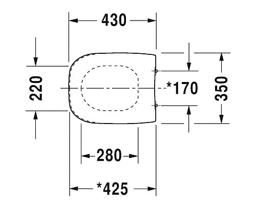 Купить Сиденье для унитаза Duravit D-Code 0067310099 в магазине сантехники Santeh-Crystal.ru
