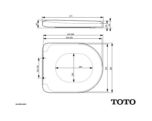 Приобрести Сидение для унитаза с микролифтом Toto NC VC100N в магазине сантехники Santeh-Crystal.ru