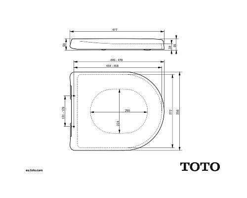 Купить Сидение для унитаза с микролифтом Toto MH VC10047NN в магазине сантехники Santeh-Crystal.ru