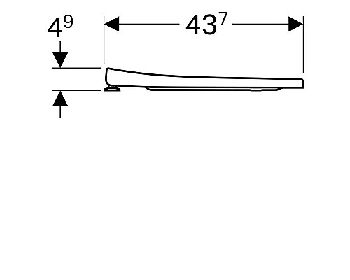 Приобрести Сиденье для унитаза с микролифтом Geberit Acanto 500.605.01.2 в магазине сантехники Santeh-Crystal.ru