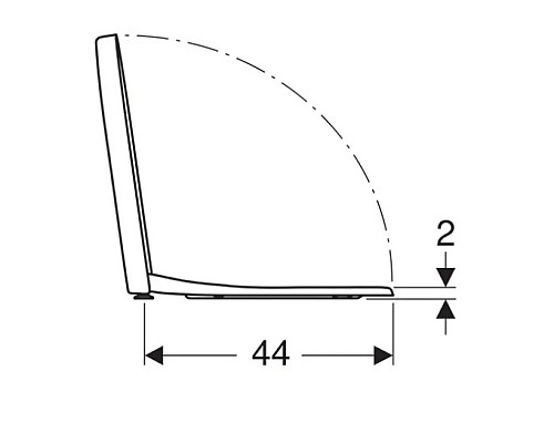 Приобрести Сиденье для унитаза,верхнее крепление Geberit iCon 574120000 в магазине сантехники Santeh-Crystal.ru