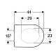 Приобрести Сиденье для унитаза,верхнее крепление Geberit iCon 574120000 в магазине сантехники Santeh-Crystal.ru