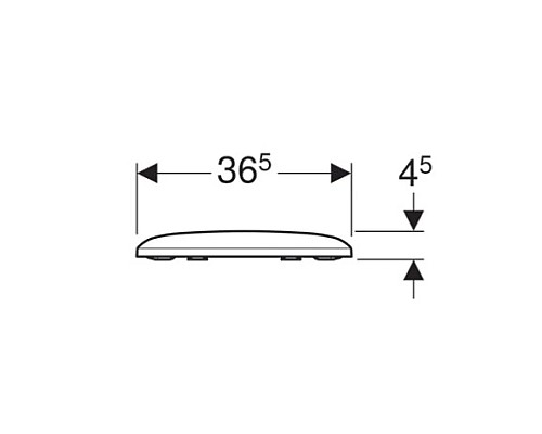 Заказать Сиденье для унитаза с микролифтом,верхнее крепление Geberit iCon Square 571910000 в магазине сантехники Santeh-Crystal.ru