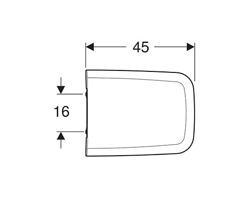 Заказать Сиденье для унитаза с микролифтом,верхнее крепление Geberit iCon Square 571910000 в магазине сантехники Santeh-Crystal.ru