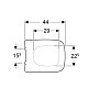 Купить Сиденье для унитаза,нижнее крепление Geberit Renova Plan 572110000 в магазине сантехники Santeh-Crystal.ru