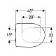 Купить Сиденье для унитаза,верхнее крепление Geberit Renova 573015000 в магазине сантехники Santeh-Crystal.ru