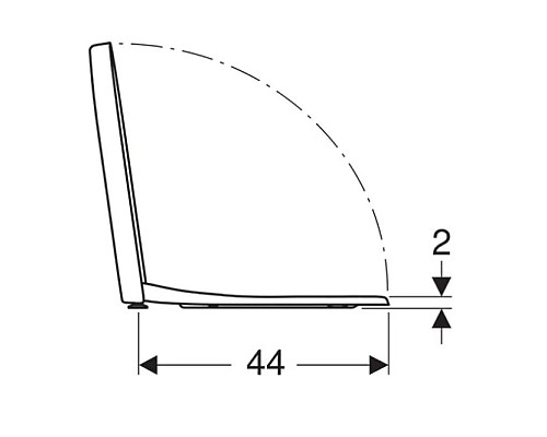 Купить Сиденье для унитаза с микролифтом,верхнее крепление Geberit Renova 573085000 в магазине сантехники Santeh-Crystal.ru
