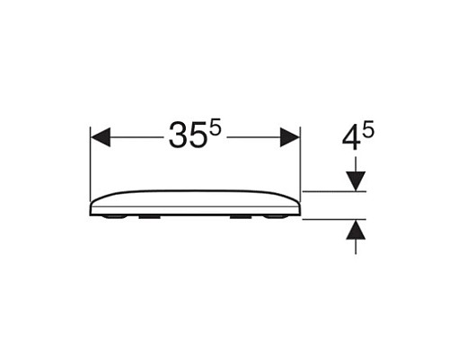 Приобрести Сиденье для унитаза с микролифтом,верхнее крепление Geberit Smyle 500.236.01.1 в магазине сантехники Santeh-Crystal.ru