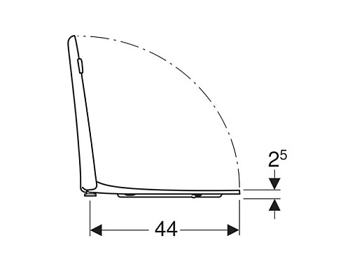 Заказать Сиденье для унитаза,верхнее крепление Geberit Renova Comfort 500.679.01.1 в магазине сантехники Santeh-Crystal.ru