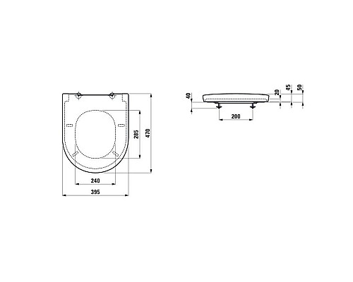 Заказать Сиденье для унитаза с микролифтом Laufen New Classic 8.9185.1.000.000.1 в магазине сантехники Santeh-Crystal.ru