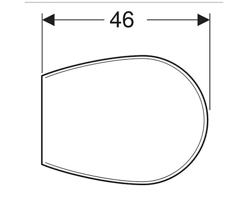 Приобрести Сиденье для унитаза ,нижнее крепление Geberit Renova 572165000 в магазине сантехники Santeh-Crystal.ru