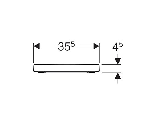 Приобрести Сиденье для унитаза с микролифтом, верхнее крепление Geberit Renova Plan 500.692.01.1 в магазине сантехники Santeh-Crystal.ru