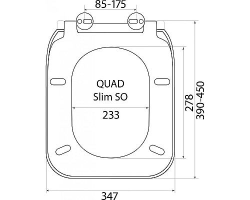 Заказать Сиденье для унитаза с микролифтом Berges Quad slim SO 018203 в магазине сантехники Santeh-Crystal.ru