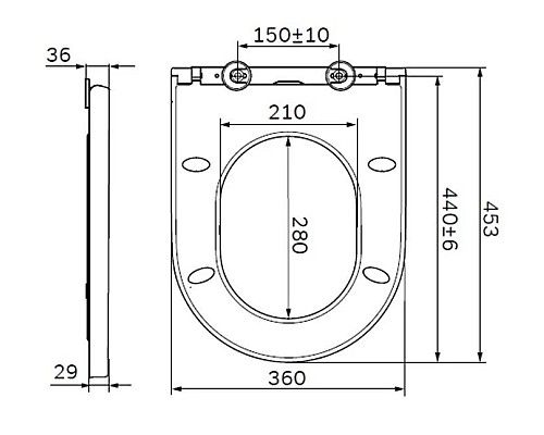 Купить Сиденье для унитаза с микролифтом Am.Pm Inspire C507854WH в магазине сантехники Santeh-Crystal.ru