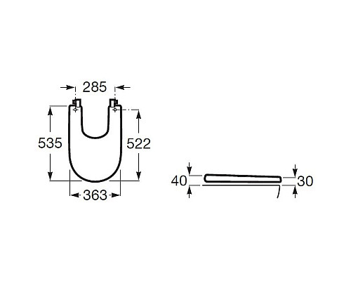Заказать Крышка для биде с микролифтом Roca Meridian 8062A200B в магазине сантехники Santeh-Crystal.ru