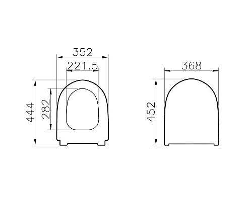 Заказать Сиденье для унитаза с микролифтом Vitra Sento 130-003-009 в магазине сантехники Santeh-Crystal.ru