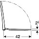 Купить Сиденье для унитаза с микролифтом, верхнее крепление Geberit Acanto 500.660.01.2 в магазине сантехники Santeh-Crystal.ru