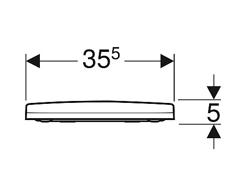Купить Сиденье для унитаза с микролифтом, верхнее крепление Geberit Acanto 500.660.01.2 в магазине сантехники Santeh-Crystal.ru