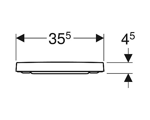 Купить Сиденье для унитаза, верхнее крепление Geberit Renova Plan 500.689.01.1 в магазине сантехники Santeh-Crystal.ru