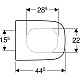 Купить Сиденье для унитаза, верхнее крепление Geberit Renova Plan 500.689.01.1 в магазине сантехники Santeh-Crystal.ru