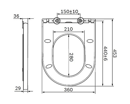 Купить Сиденье для унитаза с микролифтом Am.Pm Spirit V2.0 C707858WH в магазине сантехники Santeh-Crystal.ru