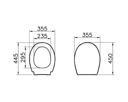 Купить Сиденье для унитаза с микролифтом VitrA Universal 84-003-019 в магазине сантехники Santeh-Crystal.ru