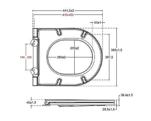 Заказать Сиденье для унитаза с микролифтом Allen Brau Reality 4.32007.20 в магазине сантехники Santeh-Crystal.ru