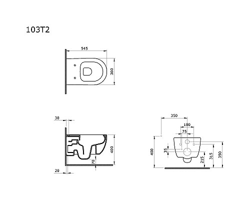 Заказать Сиденье для унитаза с микролифтом Ambassador Abner 102T20301 в магазине сантехники Santeh-Crystal.ru