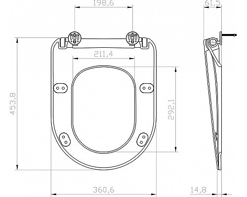 Приобрести Сиденье для унитаза с микролифтом Ravak Uni Chrome Flat X01795 в магазине сантехники Santeh-Crystal.ru