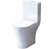 Унитаз-компакт безободковый с сиденьем микролифт Damixa Sirius DX86C8600SC