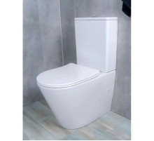 Унитаз-компакт безободковый с сиденьем микролифт GID Tr2179