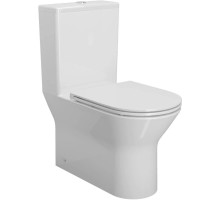 Унитаз-компакт безободковый с сиденьем микролифт Ambassador Elysium 187K19001RS