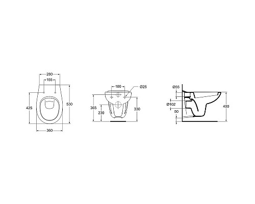 Заказать Унитаз подвесной Ideal Standard Oceane W707301 в магазине сантехники Santeh-Crystal.ru