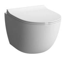 Унитаз укороченный подвесной безободковый с сиденьем микролифт Vitra Sento 7747B003-6115