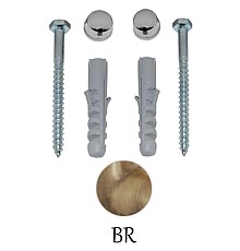 Комплект вертикальных крепежей для унитаза/биде Kerasan Retro 760393BR