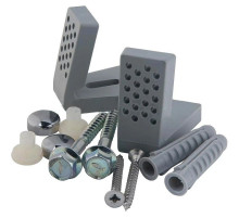 Комплект горизонтальных крепежей для унитаза/биде с колпачками хром Kerasan 761490