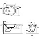 Приобрести Биде подвесное без ободка Kerasan Retro 102604x1 в магазине сантехники Santeh-Crystal.ru
