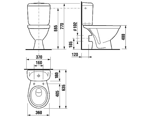 Заказать Унитаз-компакт Jika Lyra 8242360002429 в магазине сантехники Santeh-Crystal.ru