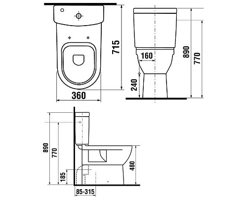 Купить Чаша напольного унитаза Jika Mio 8247160000001 в магазине сантехники Santeh-Crystal.ru