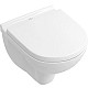 Заказать Подвесной безободковый унитаз с сиденьем микролифт Villeroy & Boch O.Novo 5688HR01 в магазине сантехники Santeh-Crystal.ru